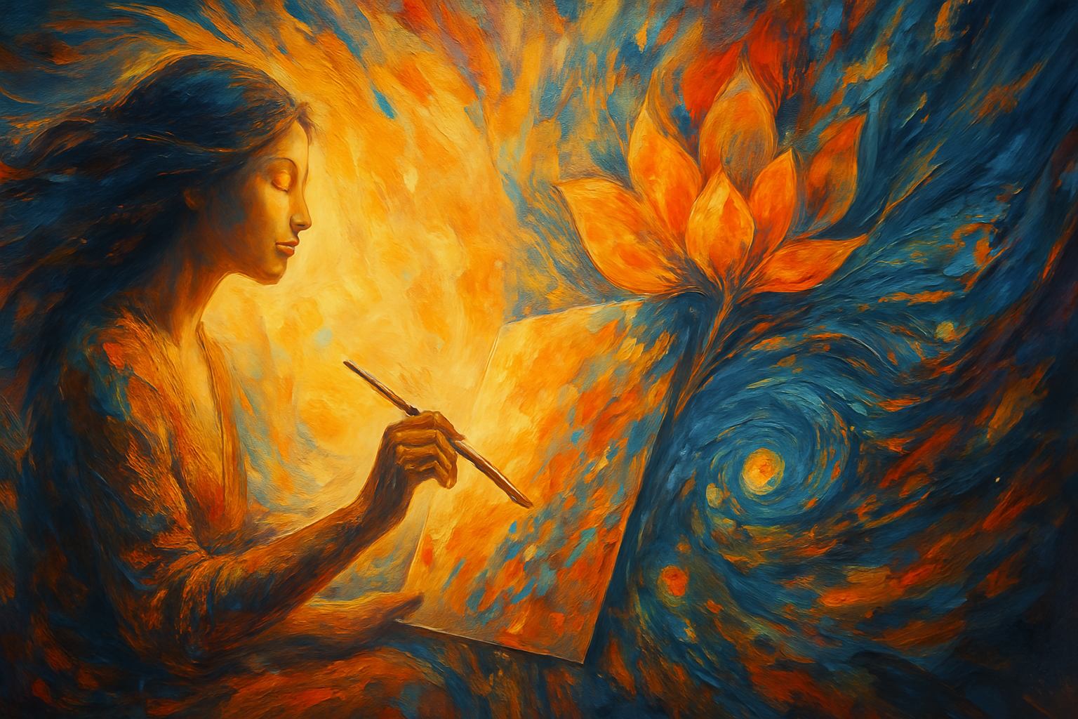 Art intuitif : exprimer l’invisible à travers la couleur, la forme et le geste